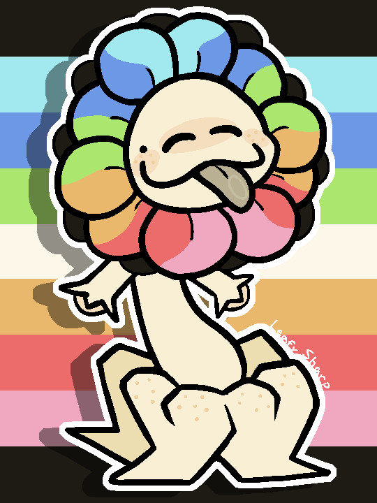 LeafySharp's tweet photo. Prideful little flower #Pridemonth https://t.co/3UOqY8hcAo