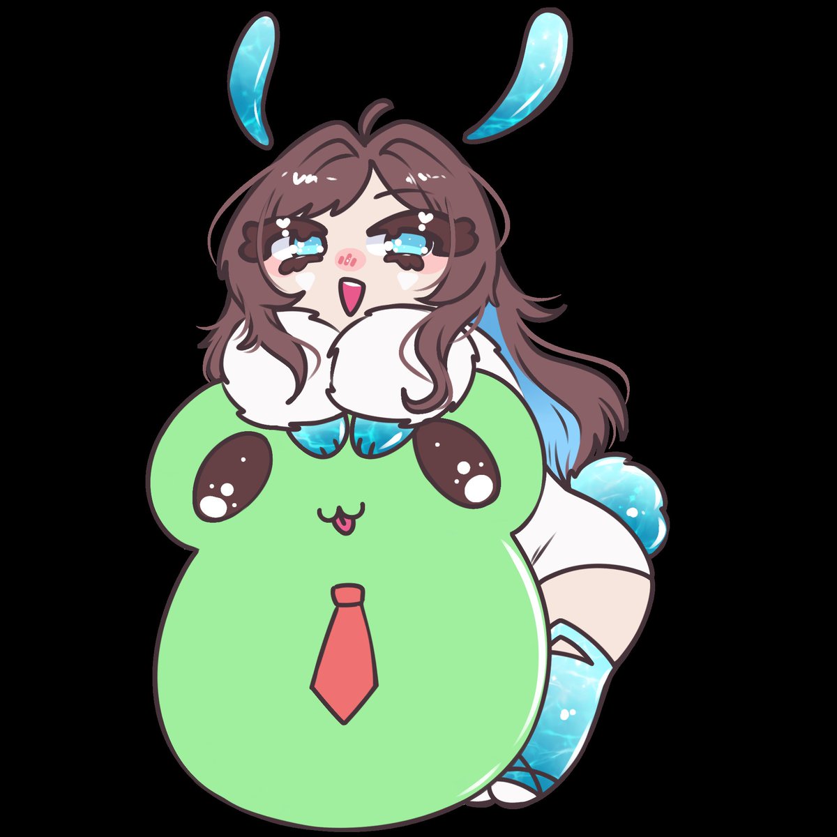dollusionxo's tweet photo. Two really cute chibis 
@instantkittyttv @PineBaby_vt ! I really like this squishy looking chibi style 𖹭 https://t.co/EqcG8xuQum