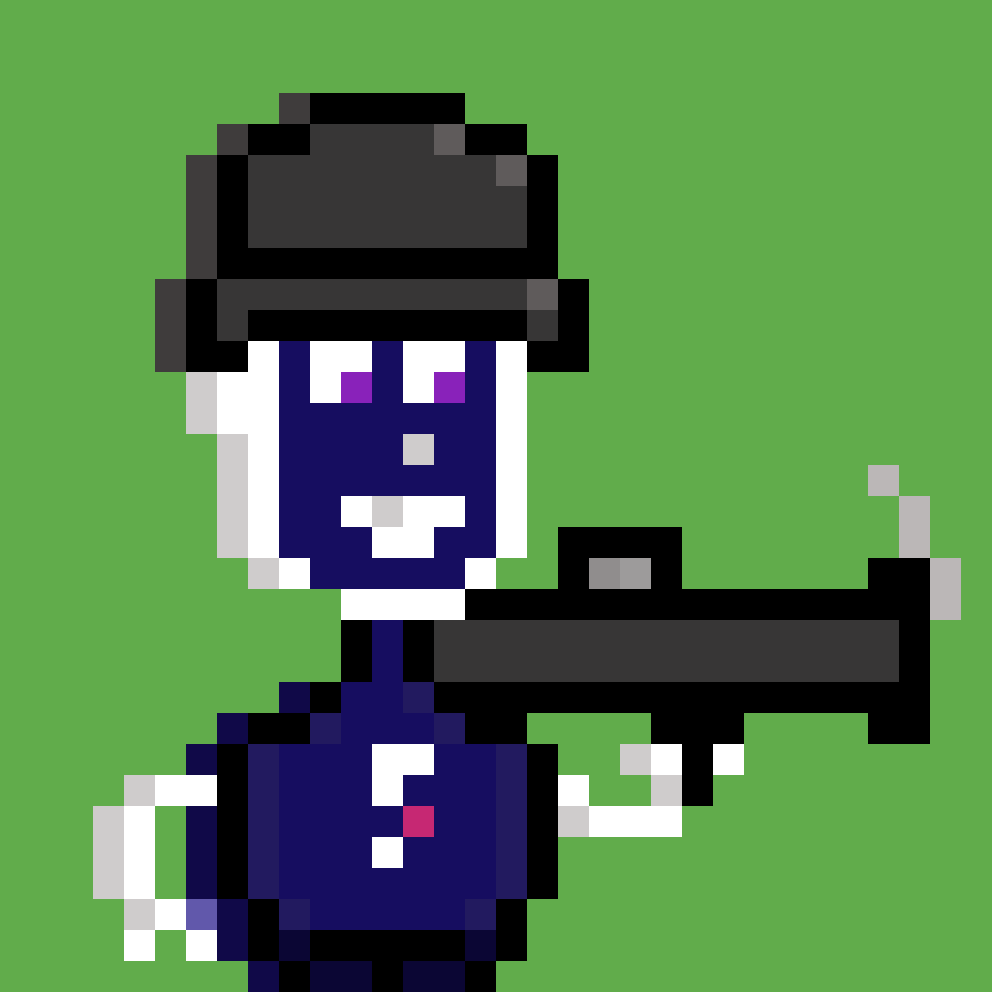 Foobarians's tweet photo. Speak softly, and carry a big pixelated bazooka. 

Another red day, another Foobarian auction on @XPRNetwork:
 
https://t.co/KbC3Q5VPbs

$XPR $METAL $LOAN https://t.co/ZUydXRC17a