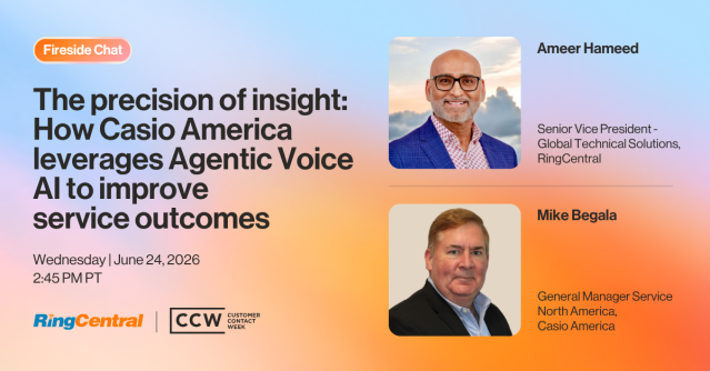 david_wallace37's tweet photo. What happens when a global electronics brand embraces Agentic Voice AI? Join Amir Hameed and Mike Begala, GM of Customer Service at Casio America, on June 24 at 2:45 PM PT at #CCWVegas as they discuss Casio's journey from legacy, on-premises systems... https://t.co/hqJ6zy1AgQ https://t.co/RRckNk8x9b