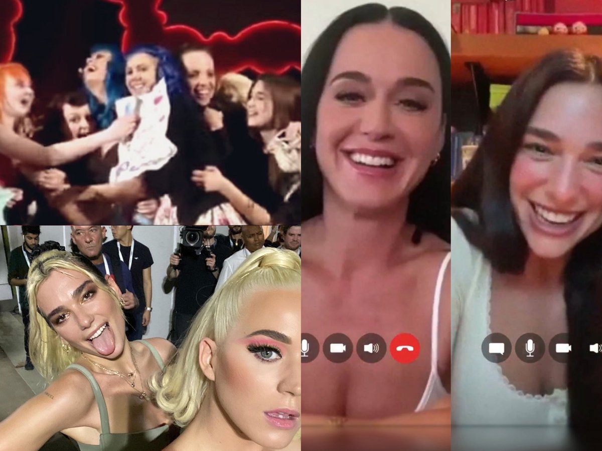 PerrysBiSide's tweet photo. theirs has to be my favorite friendship in the industry because wdym dua went from fangirling at katy's concerts, to performing at the same festivals, to having her idol performing at her OWN FESTIVAL ???? https://t.co/vHS6CH0hkW