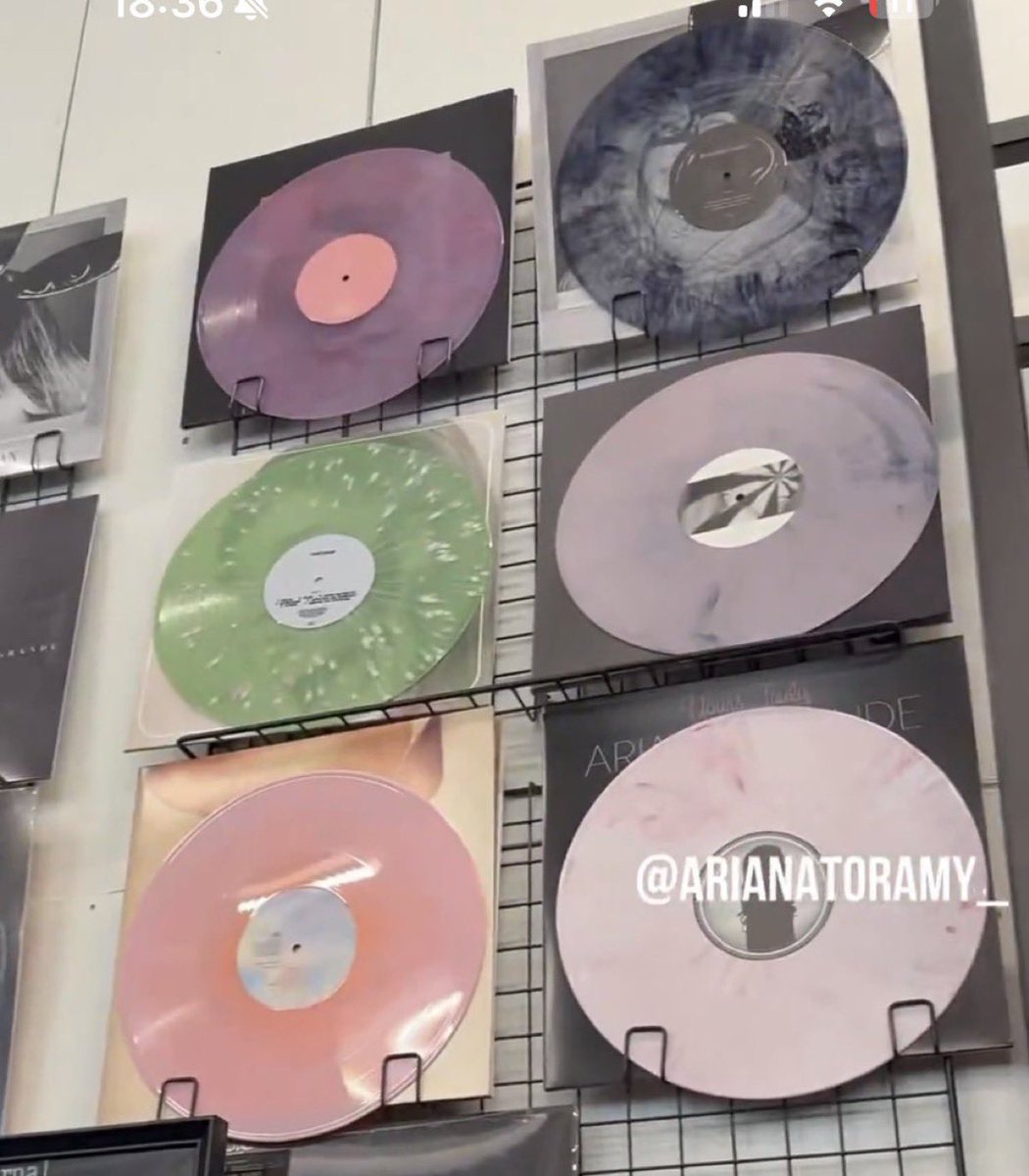 HitsAndCharts's tweet photo. A first look at Ariana Grande’s Eternal Sunshine Tour exclusive vinyls variants. https://t.co/ooxRpvg2G2