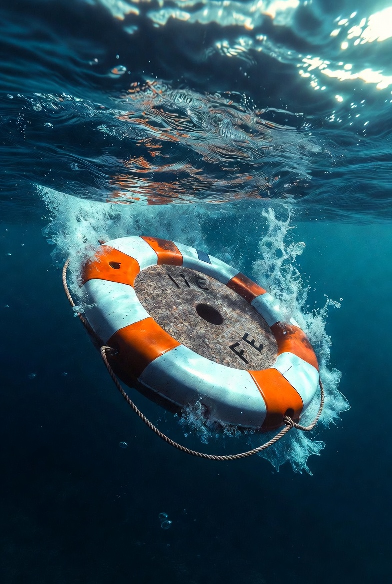 okomikeruko's tweet photo. @AntiLeftMemes A millstone disguised as a life preserver. https://t.co/OZ36vu8JJk