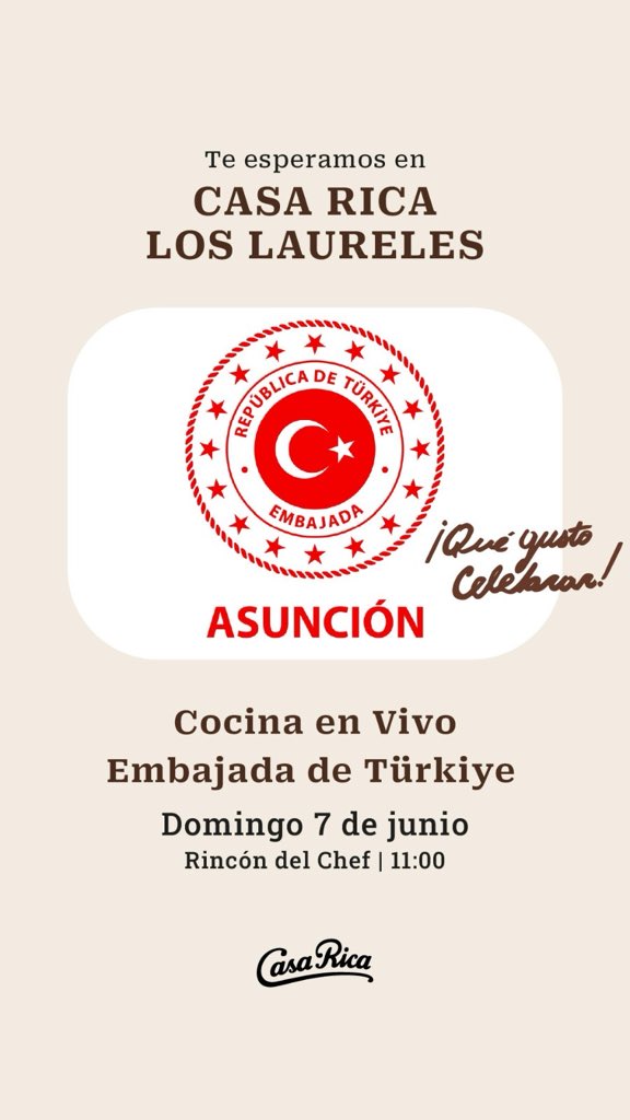 TC_AsuncionBE's tweet photo. En el marco del Día Mundial del Desayuno, el domingo 7 de junio a las 11:00, presentaremos uno de los platos más queridos del desayuno turco: el menemen. Les esperamos en Casa Rica Los Laureles para descubrir este sabor único del desayuno turco. #dünyakahvaltıgünü https://t.co/KH2AUlxUBP