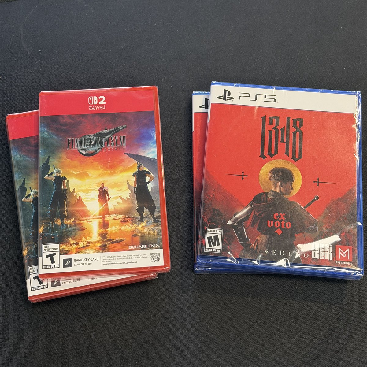bitjumpgames's tweet photo. New arrivals at Bitjump Games!

🎮 Final Fantasy VII Rebirth (Nintendo Switch 2)
⚔️ 1348: Ex Voto (PS5)

Available now in-store and online.

#NintendoSwitch2 #FinalFantasyVIIRebirth #PS5 #1348ExVoto #BitjumpGames https://t.co/7armHu0cz7