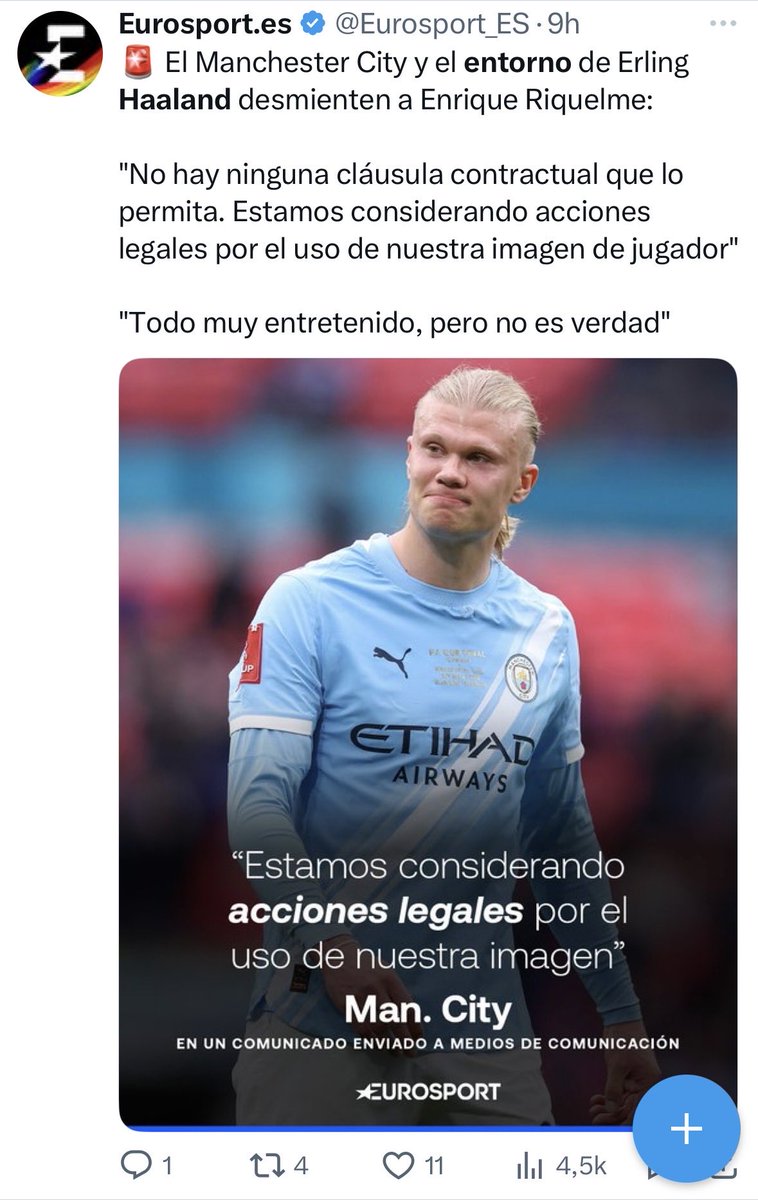adrian_lema's tweet photo. @V_deVisentini @Steizam 1. Desmentido con ironía del entorno más directo (a veces portavoz del clan Haaland) - Jan Åge Fjørtoft.
2. Desmentido de forma clara por parte del padre (los medios decían que el acuerdo era con él) y la representante.
3. Desmentido por el Manchester City, que existe cláusula. https://t.co/8VKoc5rjBL