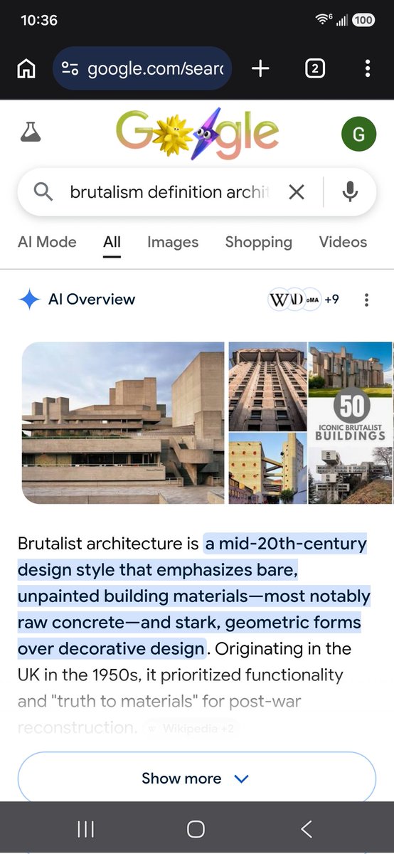 ObrienBuilds's tweet photo. @detroitdevdoc "...bare, unpainted materials..." 
"...Stark..." 
"...geometric form over decorative design..." 

Brother... yeah "brutalism" can be alright if you entirely destroy the concept of it by covering it with God's creation. 

Pathetic levels of denial https://t.co/ferRWBBbcY