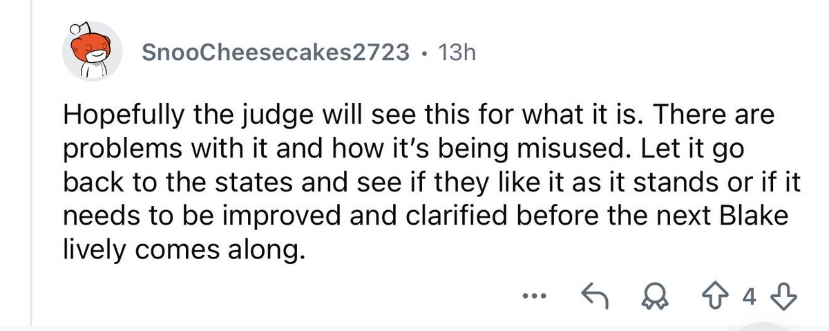 PrincessKikiM98's tweet photo. It has come to my attention that a community on Reddit, comprising individuals who support Justin Baldoni, is actively attempting to undermine and campaign against a proposed bill known as the Speak Your Truth Act in New York. This legislation aims to safeguard victims of sexual harassment, assault, and other forms of abuse from retaliation by their accusers.

By actively opposing the passage of this bill, it becomes evident that the supporters of Justin Baldoni do not genuinely care about or support victims of sexual harassment, assault, or any form of abuse. Their primary concern appears to be their animosity towards Blake Lively, particularly those who publicly denounce their abusers.

Furthermore, providing support to individuals who prioritize shielding sexual predators like Justin Baldoni from accountability for their actions, simply because they disapprove of Blake Lively, demonstrates a disregard for historical progress and a commitment to justice for victims.