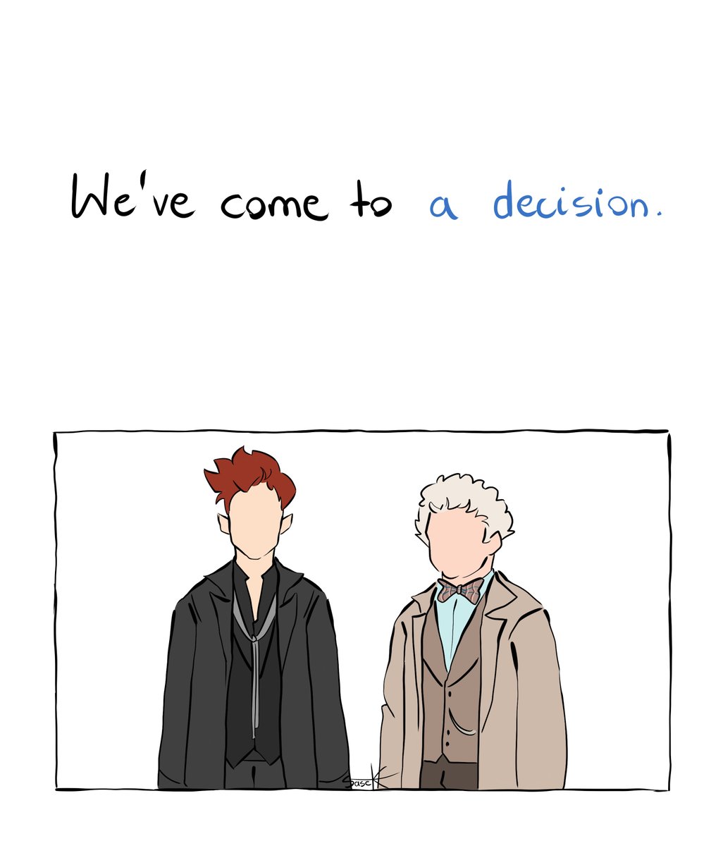 _Sasek_'s tweet photo. "We've come to a decision."

1/10, comic🧵

#go3spoilers #GoodOmens3 https://t.co/aWH5WG1l7h