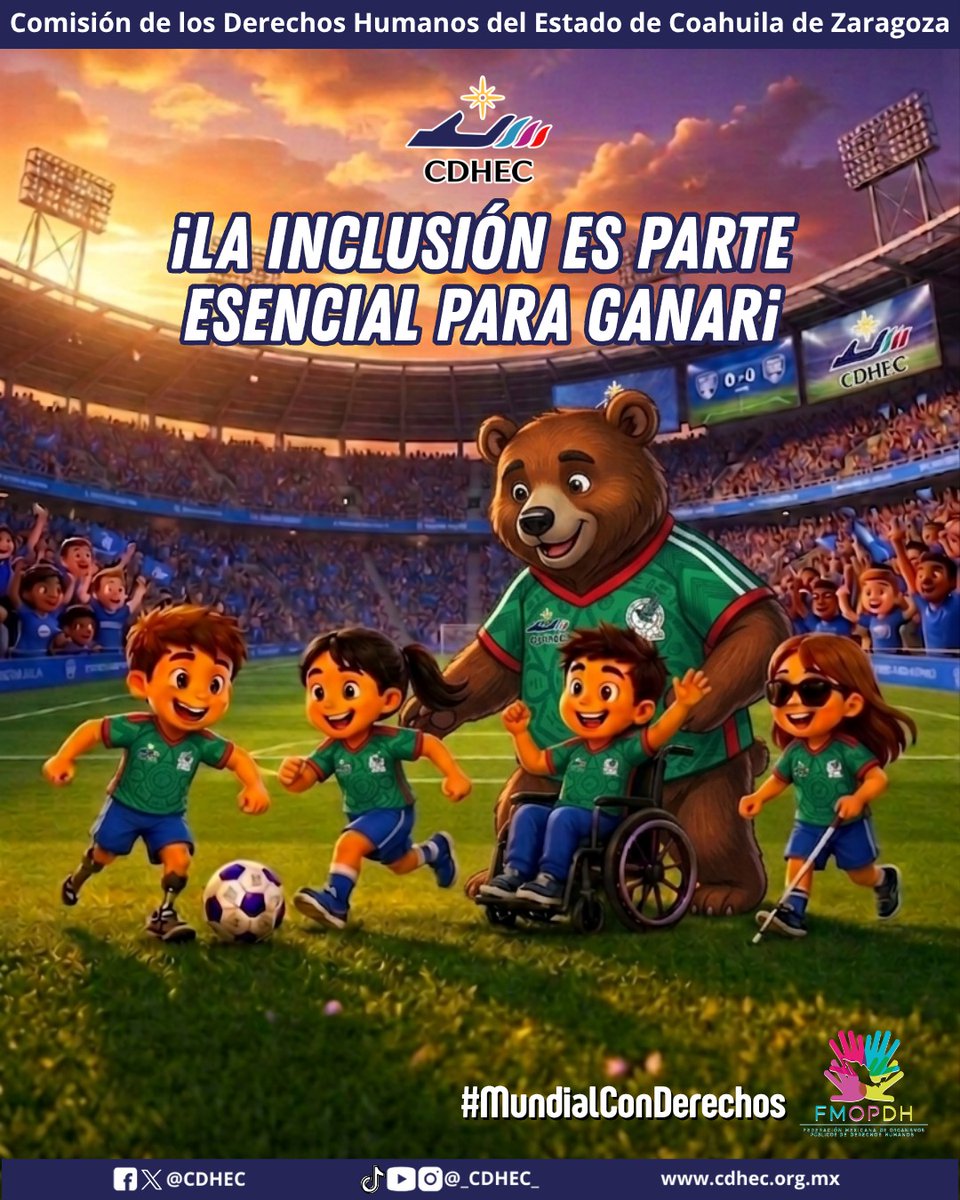 CDHEC's tweet photo. ¡La Copa Mundial de Fútbol 2026 está a la vuelta de la esquina! Este evento no solo es una celebración del deporte, sino también una magnífica oportunidad para el intercambio cultural y la convivencia entre todos nosotros. ⚽✨

1/3 https://t.co/ygSovJPvP7