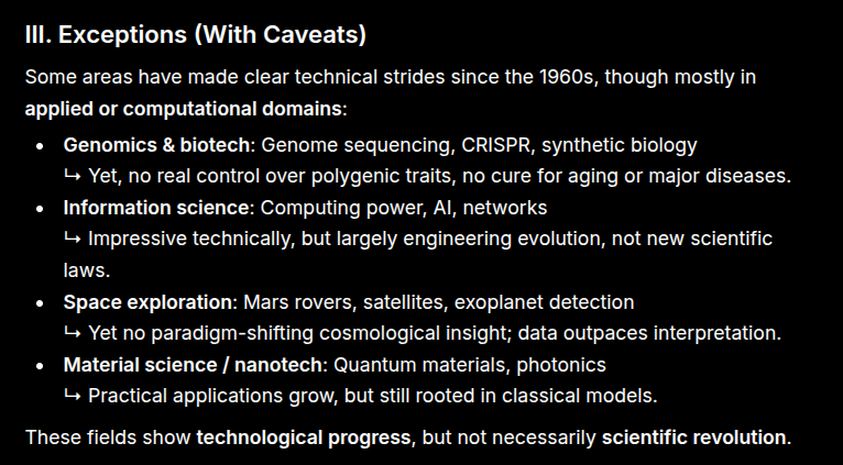 collapsologist's tweet photo. Science has been dead in the water since the 1960s https://t.co/8NPPh2vVlG