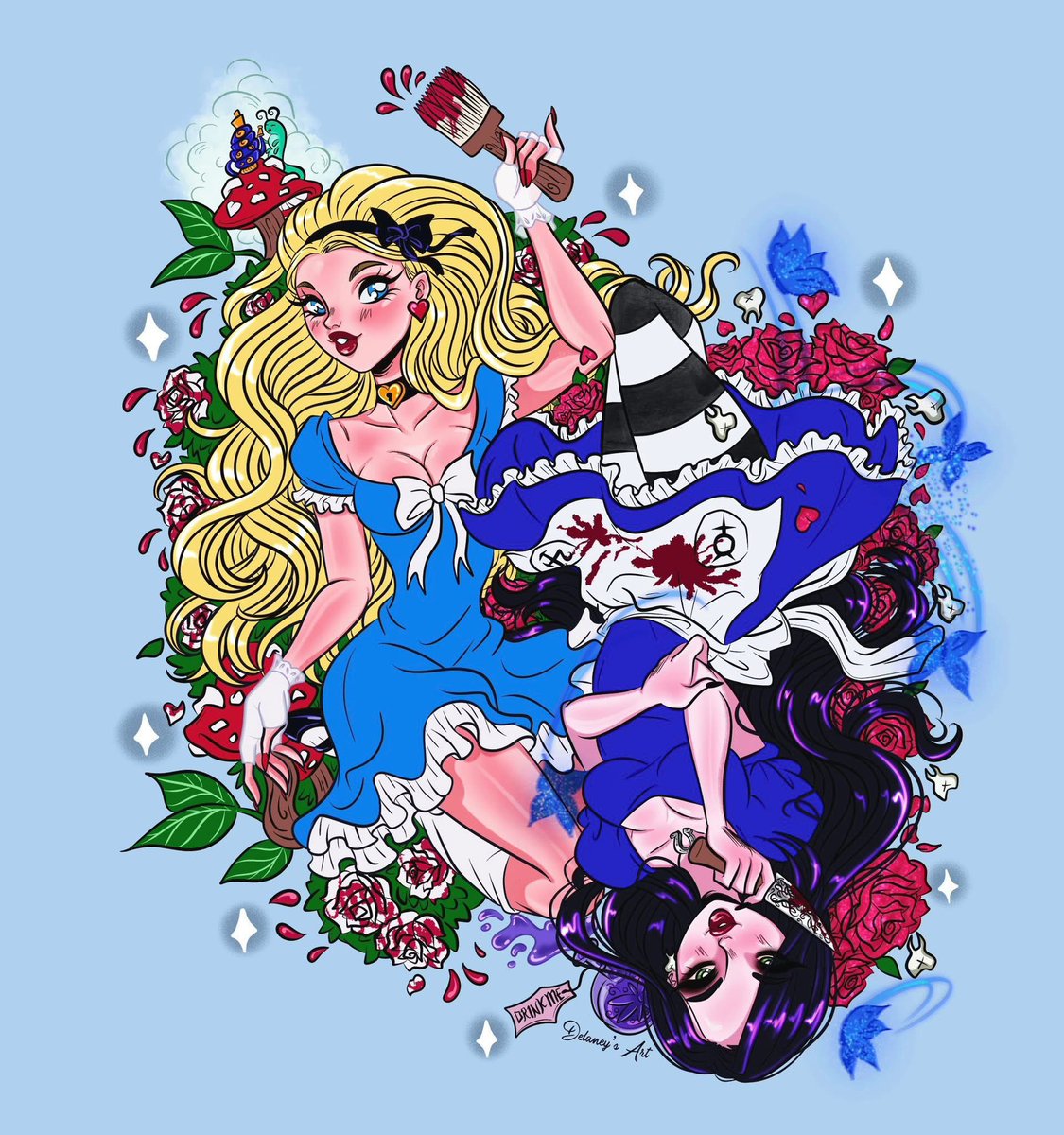 laneykiffdraws's tweet photo. #alicemadnessreturns @americanmcgee 🖤🩵✨ https://t.co/kRvJtgE3ze
