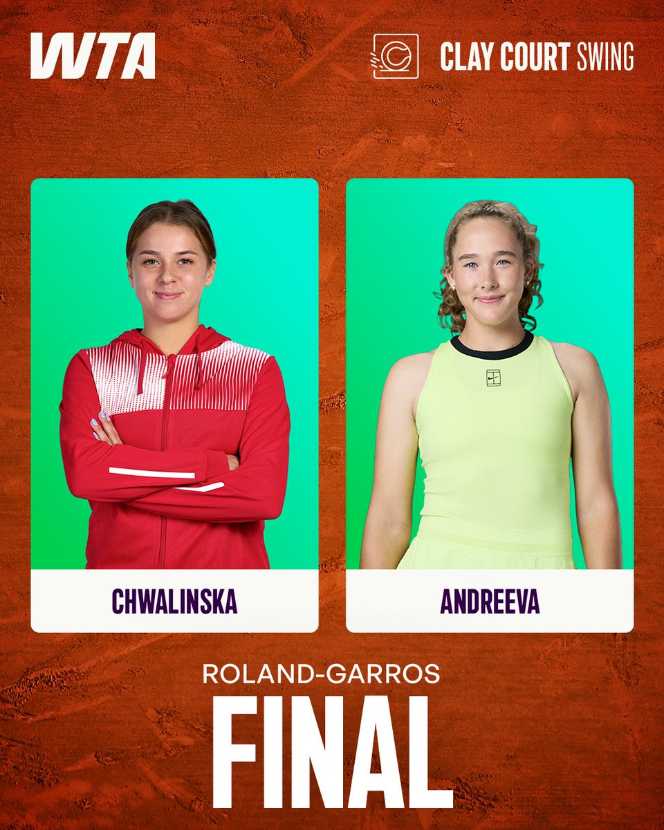 WTA's tweet photo. MAJA 🤝 MIRRA

Who will claim their first career Grand Slam title? 🏆

@rolandgarros | #RolandGarros https://t.co/5FsjpssfC5