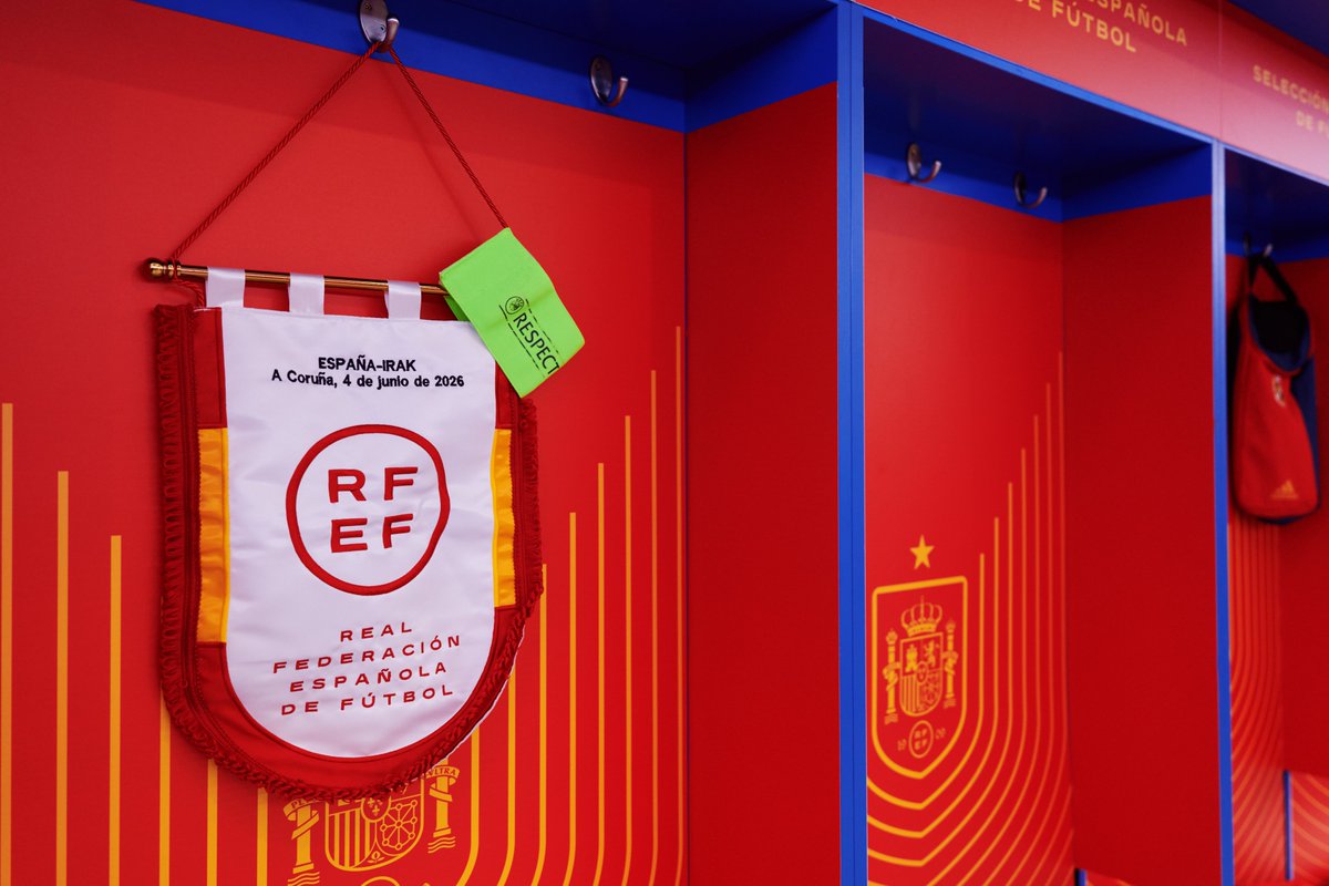 SEFutbol's tweet photo. Vestuario ✅

#VamosEspaña | #CopaMundialFIFA https://t.co/ibiF16cbAf