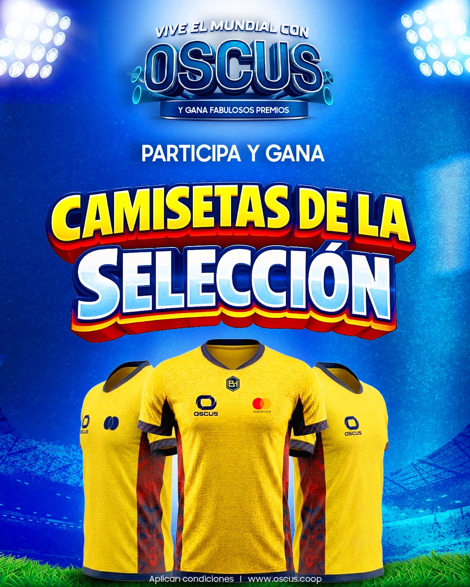 CoopOSCUS's tweet photo. ¡𝐋𝐥𝐞𝐯𝐚 𝐥𝐚 𝐩𝐚𝐬𝐢𝐨́𝐧 𝐠𝐫𝐚𝐛𝐚𝐝𝐚 𝐞𝐧 𝐞𝐥 𝐩𝐞𝐜𝐡𝐨! 🇪🇨⚽

La selección nos une y en OSCUS queremos que la alientes con la piel oficial. 👊🔥

¡No es solo una camiseta, es tu armadura mundialista!

#ViveElMundial #Oscus #LaPielDeTodos #Mundial2026 #Ecuador https://t.co/YgqPgww9JF