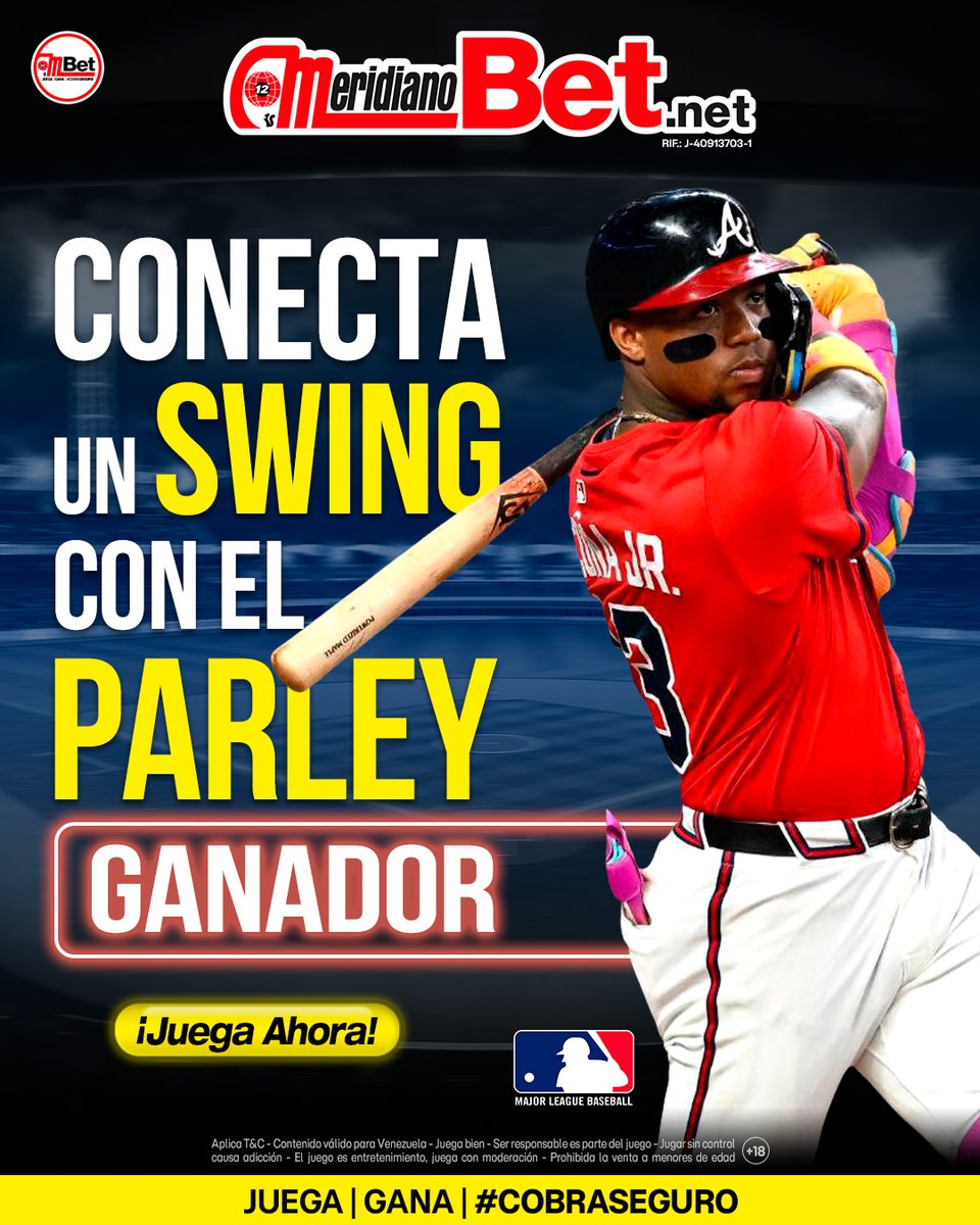 MeridianoBet's tweet photo. ¡Aprovecha tu turno al bate! ⚾

En MeridianoBet consigues lo mejor en apuestas deportivas, incluyendo #Props y #CashOut para que juegues todo a la #MLB

Juega | Gana | CobraSeguro 💰 https://t.co/sr6K342466