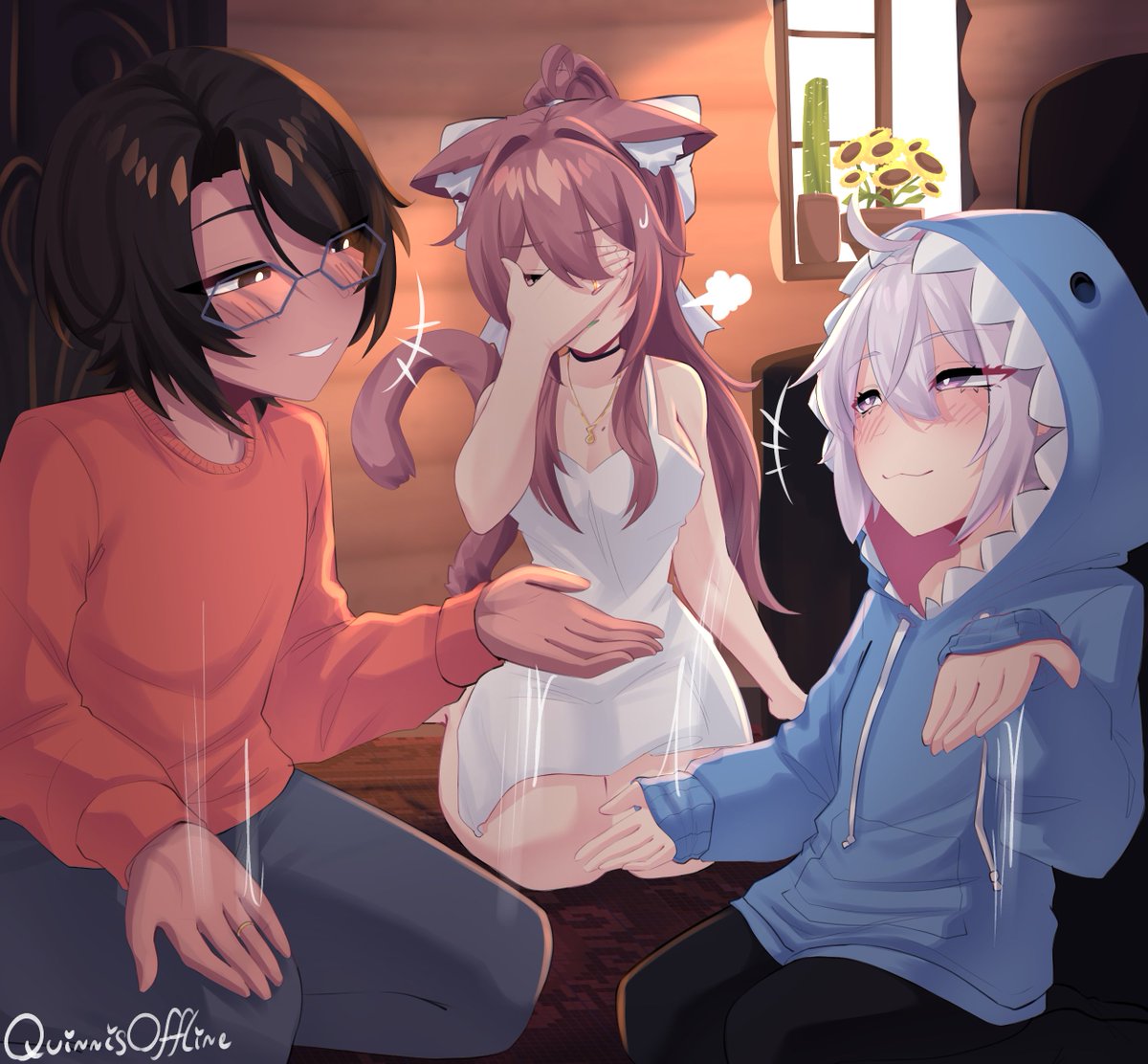 QuinnIsOffline's tweet photo. Family comm for @TheWaffleman101 🧡💚💜
Happy 6/7 day for everyone ¯\_(ツ)_/¯ https://t.co/jfb4aFkqhn