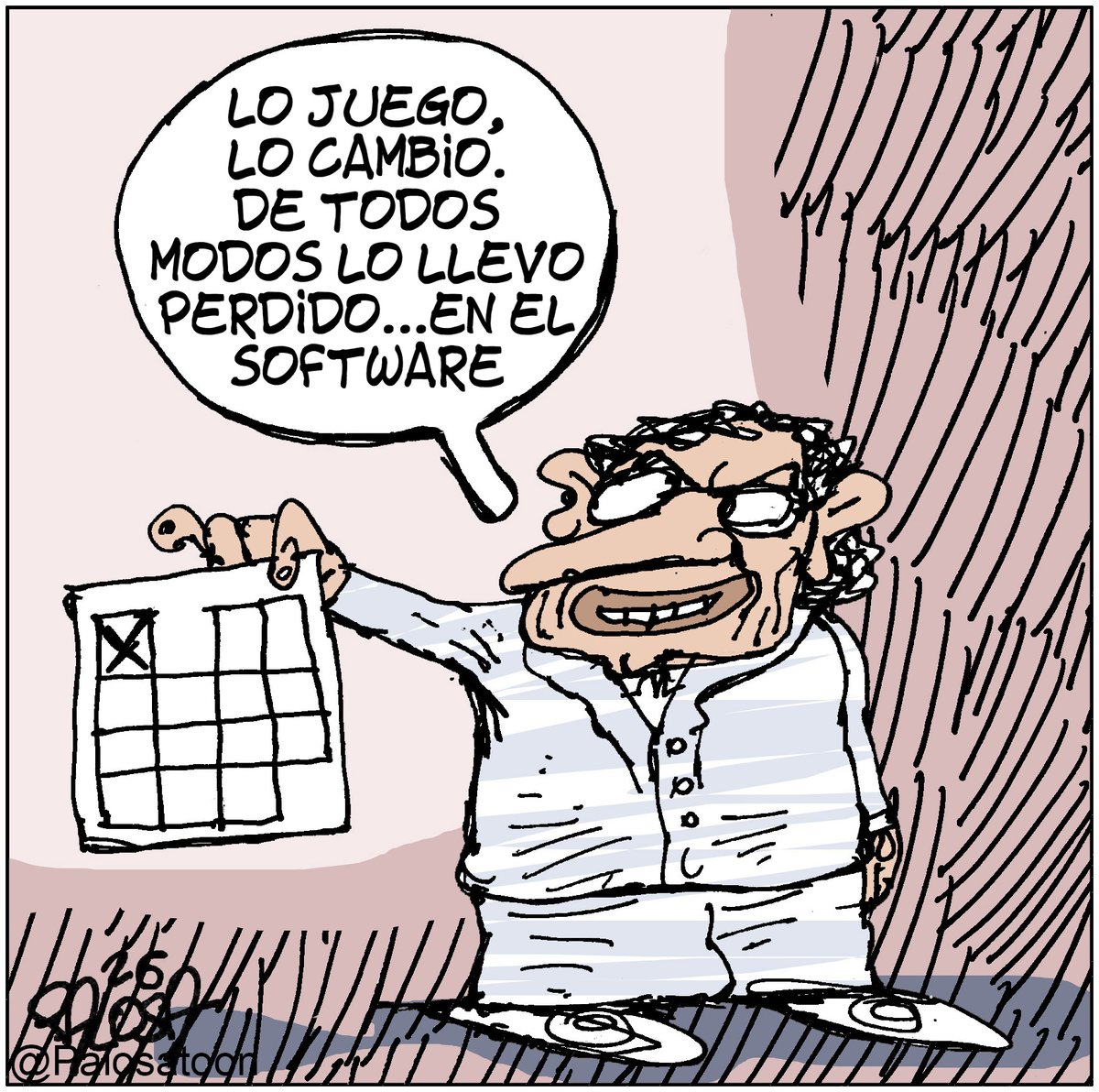 Palosatoon's tweet photo. PARODIANDO AL POETA
#Elecciones #SoftwareElectoral #Caricatura #Cartoon #Palosa https://t.co/jLY99FgMNx