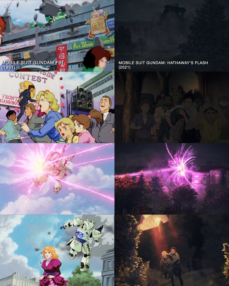 gundam_news105's tweet photo. Toshikazu Naka saying Hathaway’s Flash Part 3 could potentially take 3–5 years is a fairly realistic assessment, though I’m personally leaning closer to 3.

Director Murase has long stated that one of his goals is to surpass the Frontier IV invasion in Gundam F91, as it was his first Gundam gig as an animation director. The Davao raid was made so intense in pursuit of that goal, and Murase said it was his favorite scene from the first film.

If Murase is putting his all into the Adelaide raid, which the entire trilogy has been building toward, and considering it’s the longest battle in the trilogy, I could see Part 3 taking that long.