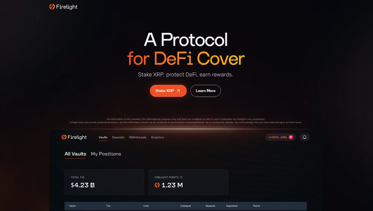 FireIightEcos's tweet photo. @Firelightfi Attention Firelight holders: help determine the rewards release date by voting.

Participating voters will get a 1.25× boost to their reward claims.

Vote now: https://t.co/qXBR8jCPqN https://t.co/TyyEPDzAI5