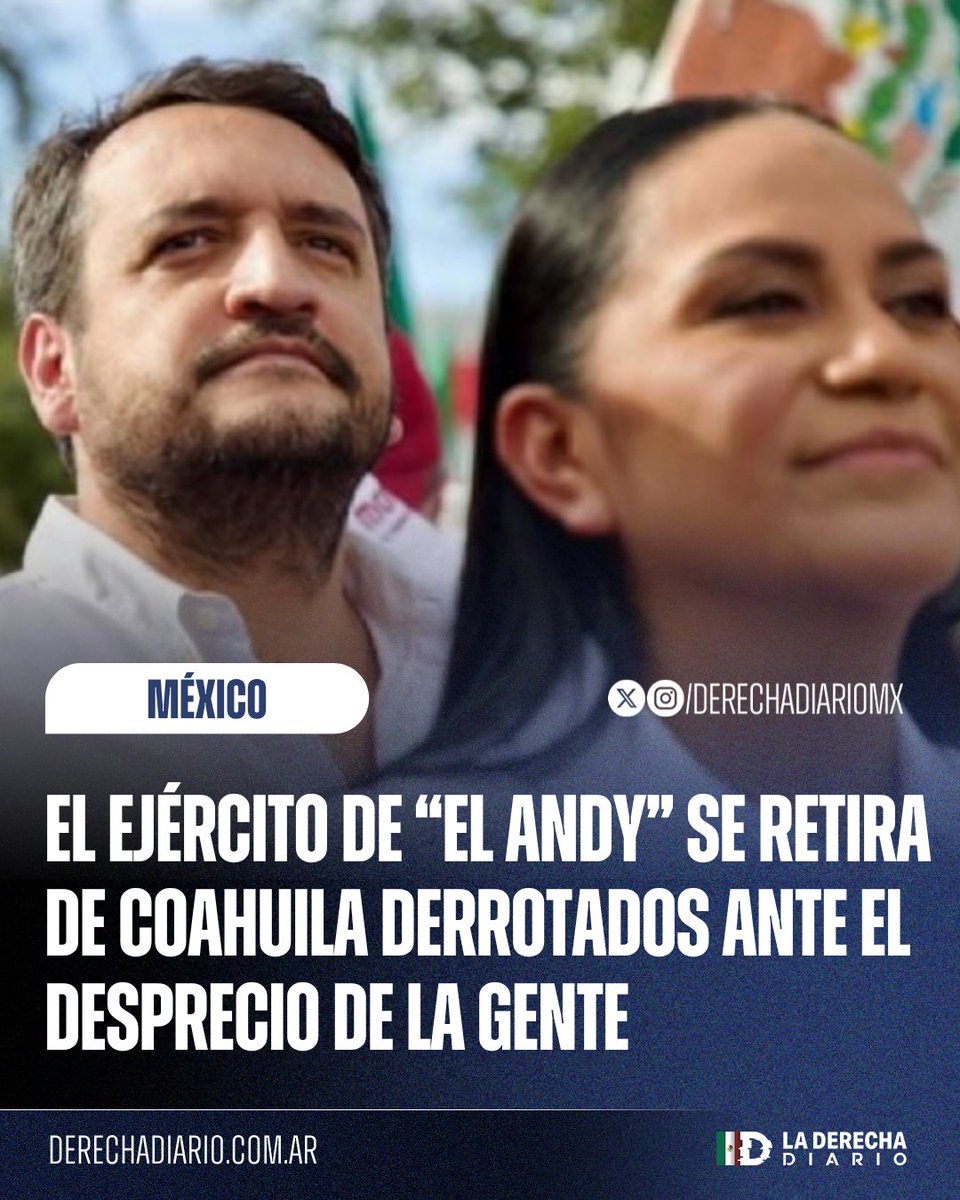 DerechaDiarioMX's tweet photo. 🚨🇲🇽 | FRACASO ROTUNDO: Militantes de Morena se han rendido en Coahuila a solo días de las elecciones locales, denunciando falta de apoyo y un gran repudio ciudadano. Según fuentes internas, la estrategia encabezada por "El Andy" no levantó como se esperaba. https://t.co/ozf0vdVX5K