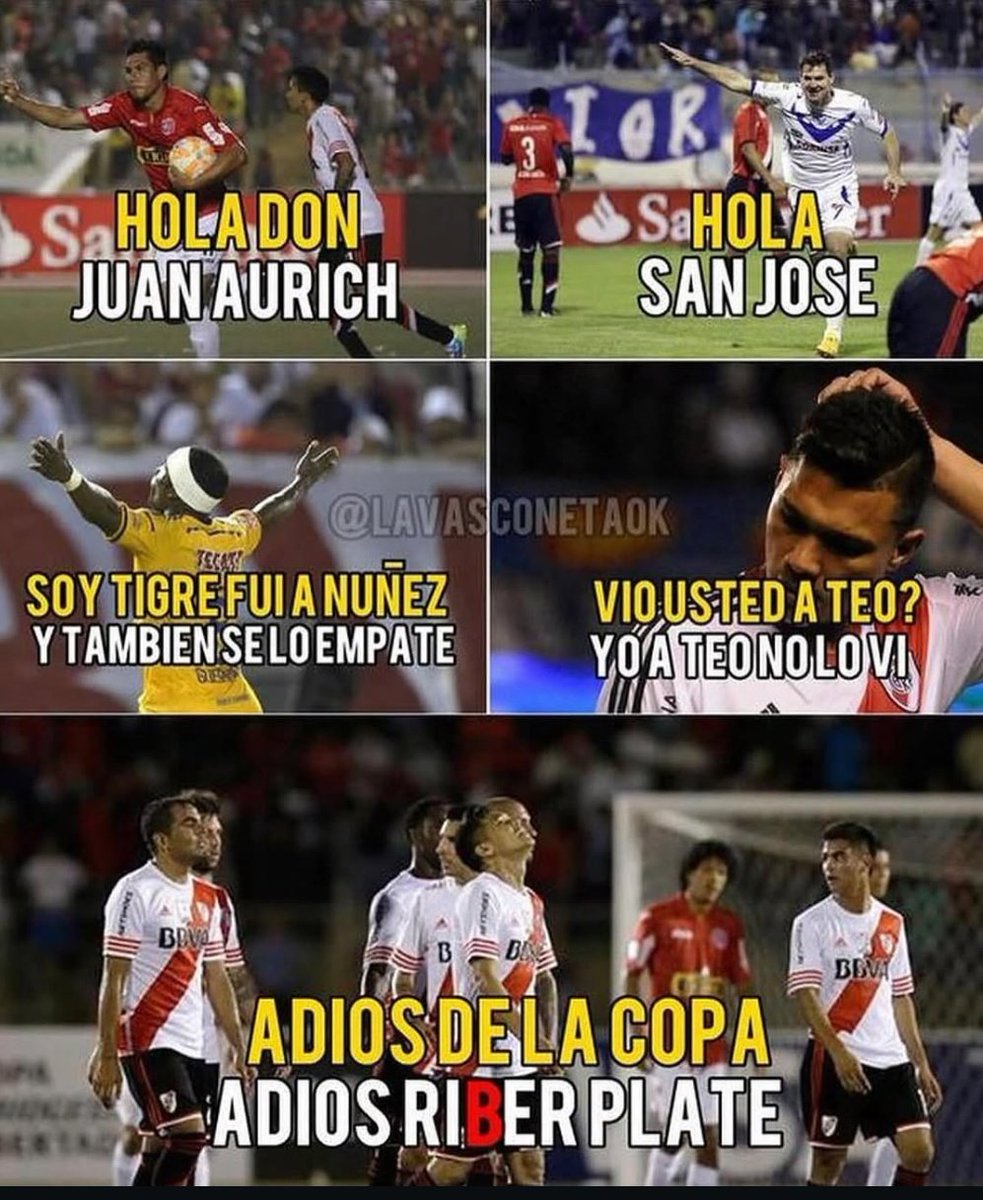 Joacmillo's tweet photo. Meme histórico.

Se burlaban de un River que aún tenía chances de clasificar en el grupo.

Y no sólo clasificó, sino que eliminó a Boca y salió campeón de América. https://t.co/vkJUSZiKFm