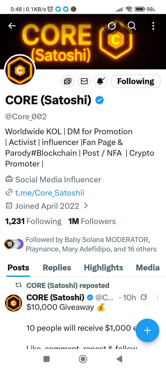 murjitoa's tweet photo. @Core_002 👏👍😍❤️🎉🌙🚀 https://t.co/hHPlwbP4M5