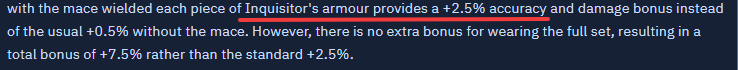 olez_ecb's tweet photo. @juddr_ @santinolazco @OldSchoolRS there is no 5% from the mace directly, the mace just makes the armour pices give 2.5% instead of 0.5 https://t.co/GsxW95EBGm