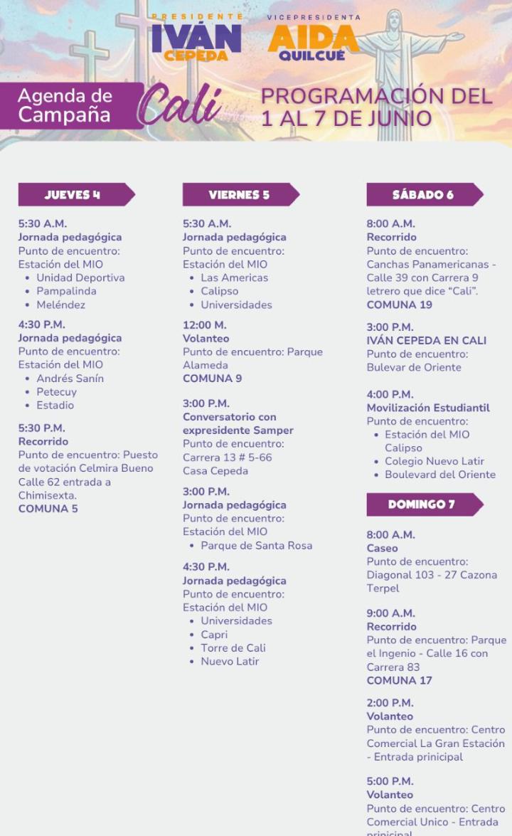 LeMonda__'s tweet photo. Agenda de campaña en Cali #MeLaJuegoPorLaVida 💕✊🏼💕 https://t.co/OLI6eH976C