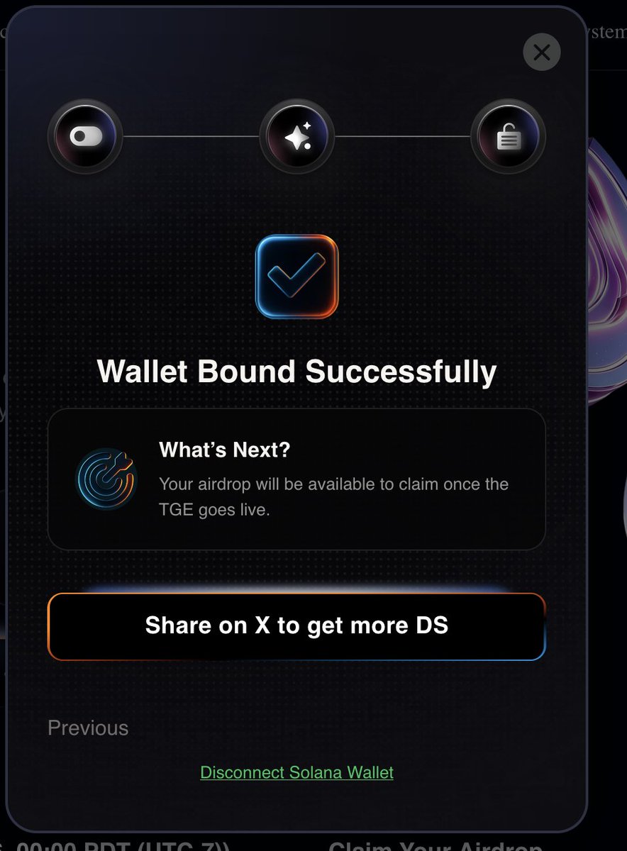 custommade_ng's tweet photo. 🎉 I've successfully bound my wallet for the DSCVR Airdrop!
Early community members are being rewarded.
Have you checked yours yet?

Rewards for early believers and active contributors.

Follow the steps to check your eligibility and claim your DSCVR tokens.

NOTE: You can now use your Phantom wallet that was earlier used to connect and bind.

- Login with your Phantom Wallet
- Check eligibility
- Link  EVM wallet to claim
-Done

All this should be done Before TGE (Ends June 18, 2026, 00:00 PDT (UTC-7)

Visit : https://t.co/hLeI84NMR0

Remember DCSVR was a web3 social platform on ICP blockchain and we have been interacting on it since 2021, we also claimed some OG NFTs every end of the year.

Token ticker: $DS
Airdrop pool: 450,000,000 $DS
Deadline for registration: 18th of June
Allocation and claim: to be announced

DISCLAIMER: This is not a paid post.
 
#DSCVR #Airdrop