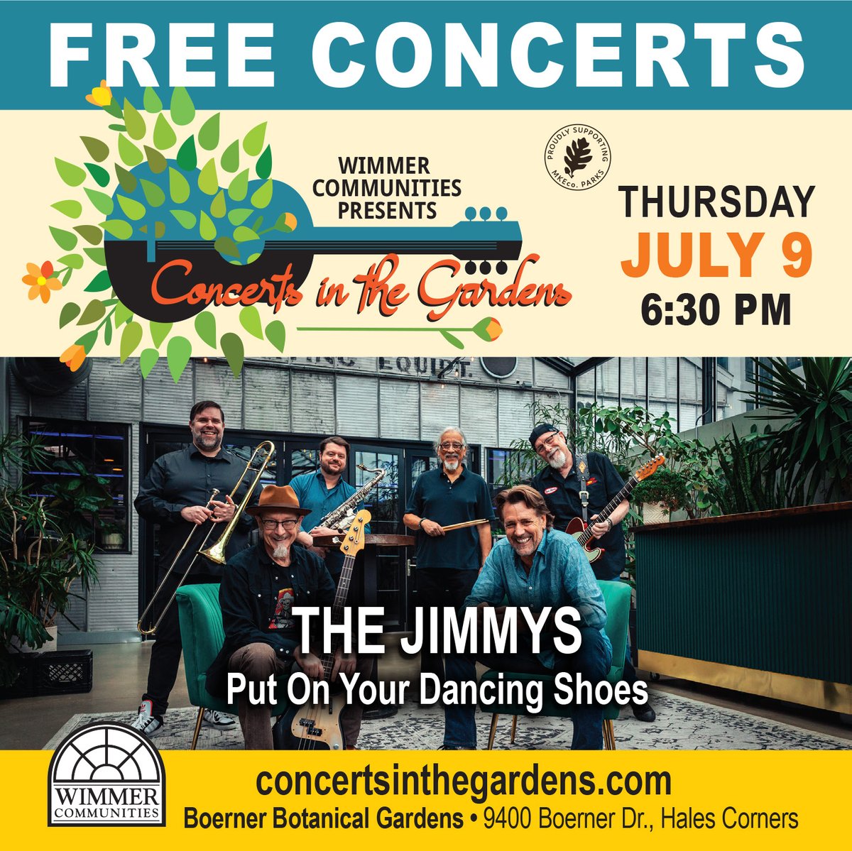 shepherdexpress's tweet photo. Wimmer Communities presents ✨🌷 Concerts in the Gardens 🌷✨

Performances are every Thursday, July through August, beginning at 6:30PM. Admission to The Boerner Botanical Gardens for the summer concerts is free.  

Learn More 🔗 https://t.co/lp1SKIFgeF https://t.co/kgalpiUd1S