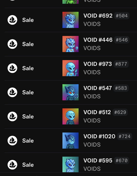 RealPapii's tweet photo. Always open to support some of the smaller, up and coming builders in the space

A collection I really love is @voids_eth ... only 1,111 pieces, dope Pixel Alien art... great team and good entry price below .01

The founders of @Owlexart and @Koalified_eth have been very respectful to me and Quirkies so I scooped some there and will probably add more over time