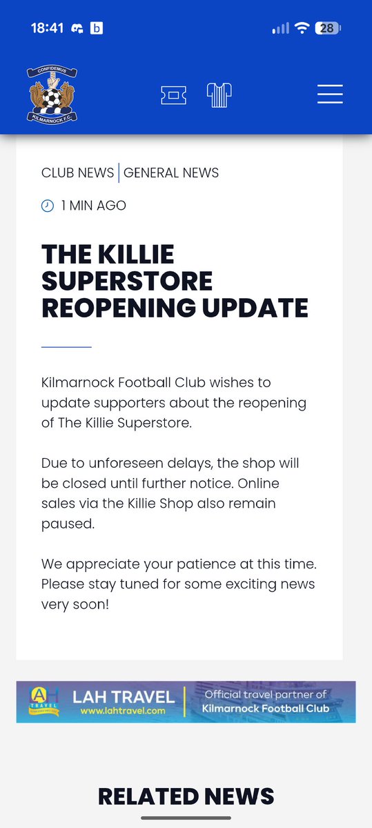Coops_EF1's tweet photo. Well that's disappointing 😔 @KilmarnockFC https://t.co/qYvVPkYqXq