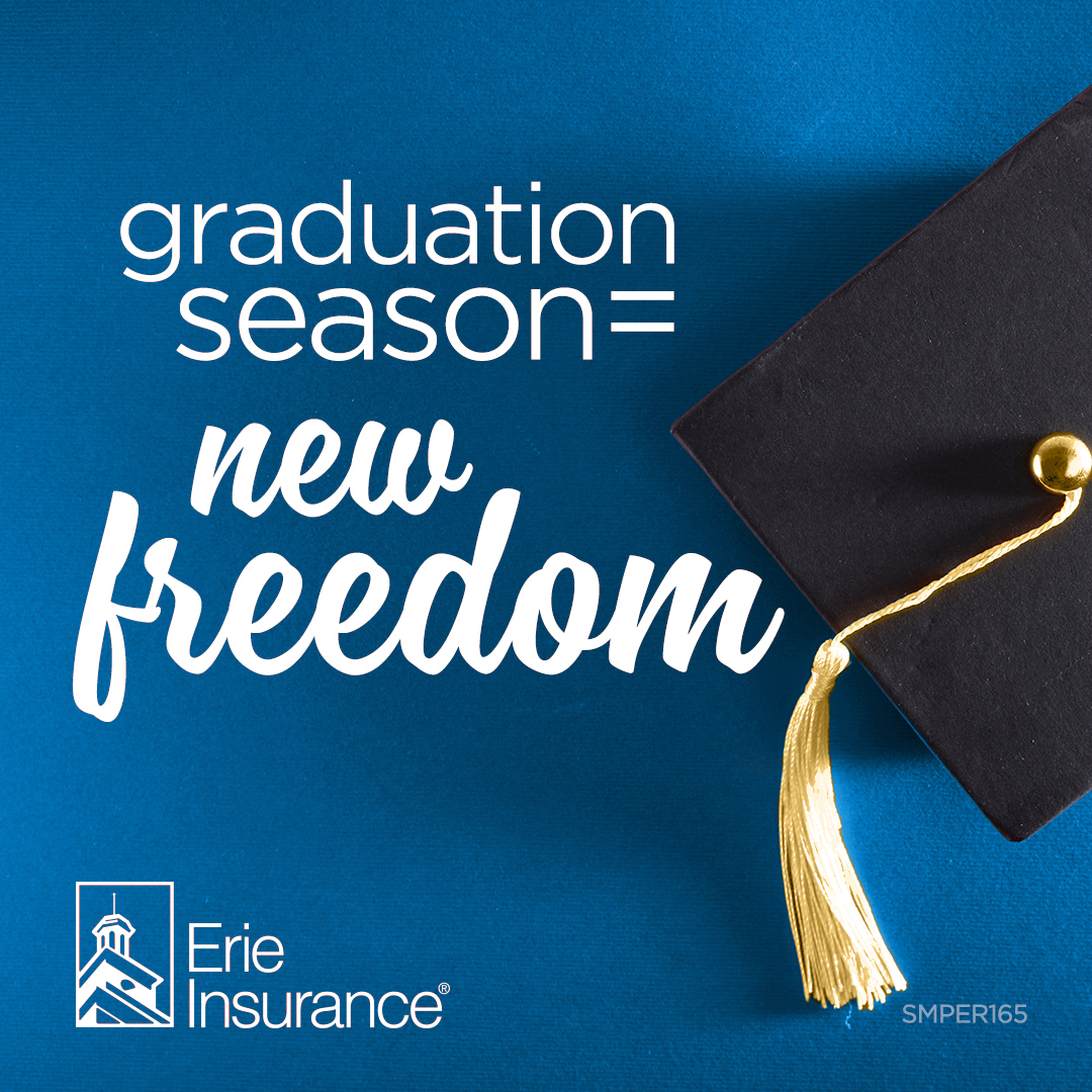 bfsinsgroup's tweet photo. Graduation season = new freedom (and new drivers on the road 🎓🚗)
If your household is adding a driver this summer, it’s the perfect time to review your auto coverage.
ERIE makes it easy to keep your whole crew protected—no matter where the road leads. https://t.co/wpc9FqnIXV