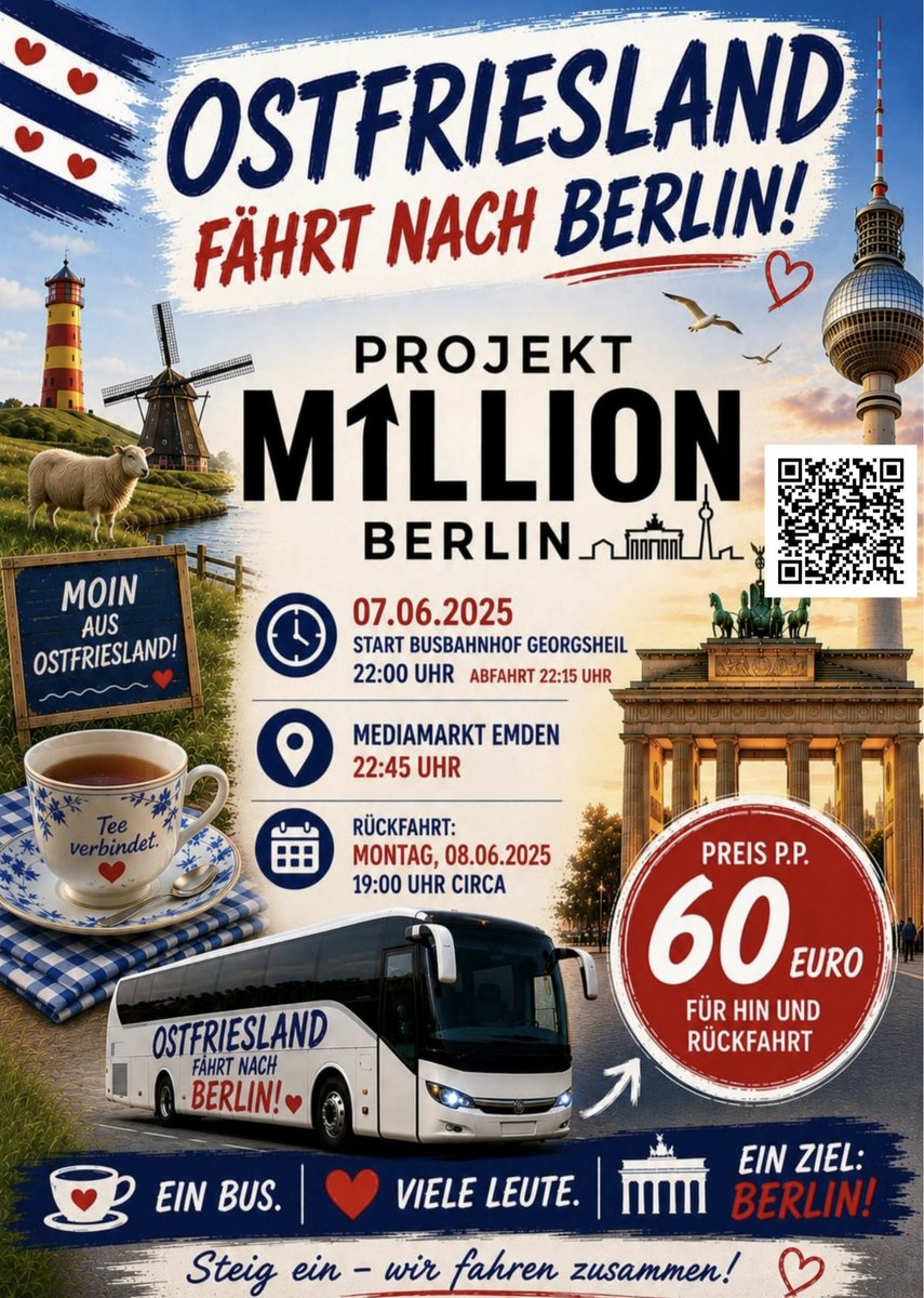 projektm1llion's tweet photo. #Ostfriesland fährt nach Berlin!
Projekt M1llion Berlin

#ProjektM1llion 
Einigkeit für Deutschland https://t.co/R9c6k3hdED