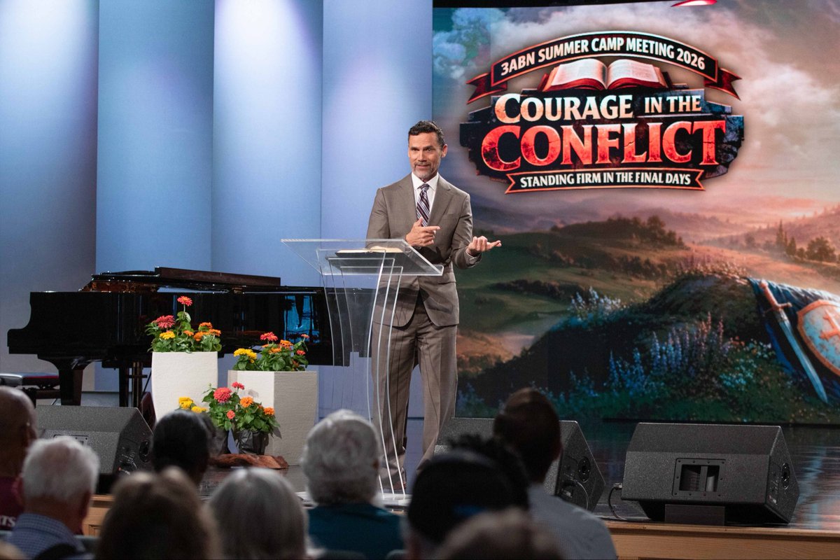 3abn's tweet photo. Check out these photos from this morning's 3ABN Summer Camp Meeting: Courage in the Conflict! Don't miss out—join us today on https://t.co/J7LTzHdNEr. https://t.co/2dWMw4iLeg