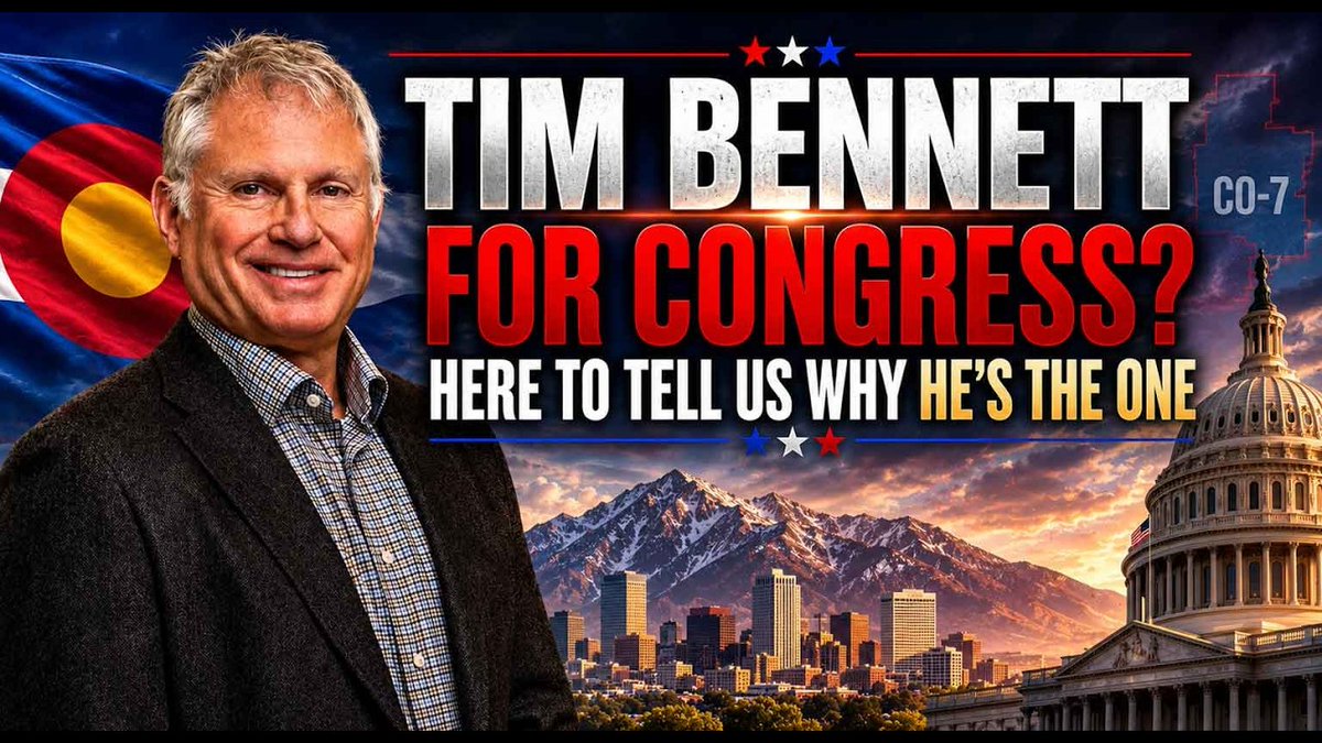 timbennettforco's tweet photo. If you haven't seen it already, I had the pleasure of going on The Jeff and Bill Show to discuss my campaign vision to take down Brittany Pettersen and take back our great state of Colorado. 
https://t.co/CfSNngjQwS https://t.co/ZhcdMs4q4A