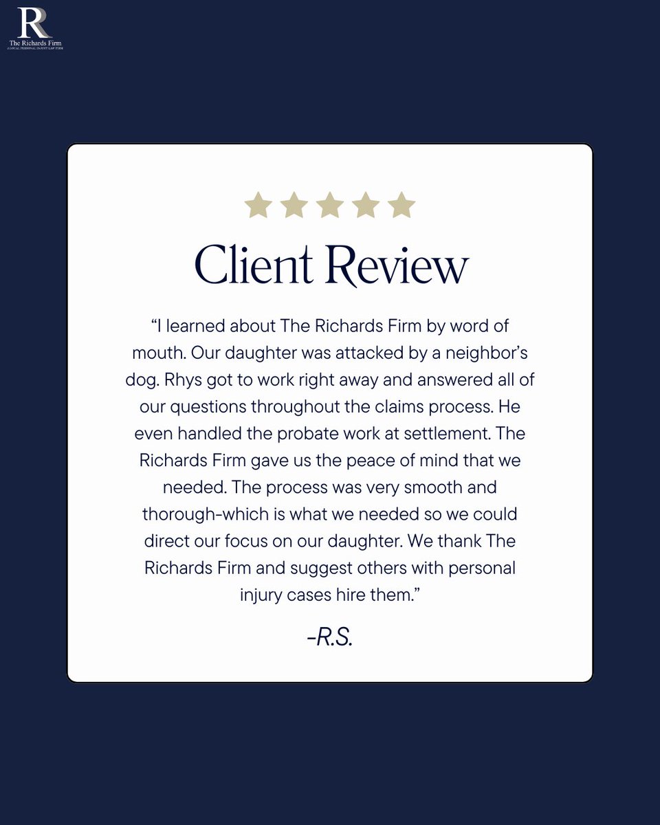 FirmRichards's tweet photo. R.S., your kind words make what we do worth it. #PersonalInjuryAttorney #PersonalInjuryAttorney #butlercountyohio #hamiltonohio https://t.co/mfeDJr2jlF