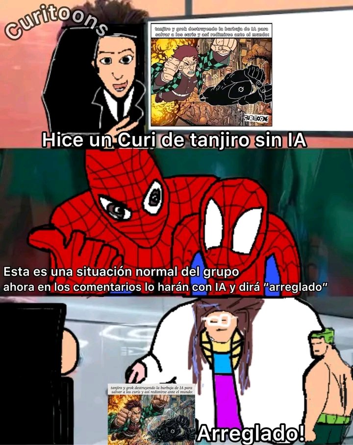 Gabrielitokun21's tweet photo. Un meme de Kimetsu sin IA es como una pizza sin queso 

Buenas tardes :3 https://t.co/mfWysn2zVl