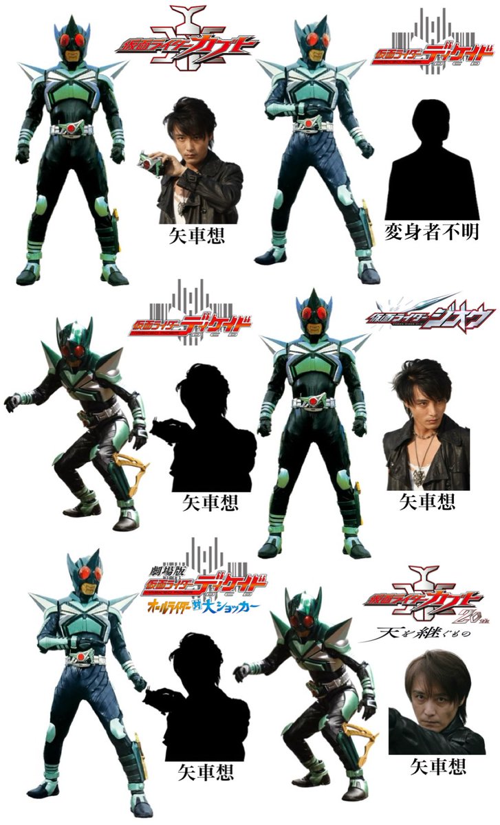 orb_brave's tweet photo. 仮面ライダーキックホッパー歴代変身者
#仮面ライダーキックホッパー https://t.co/es2fbbUzBY
