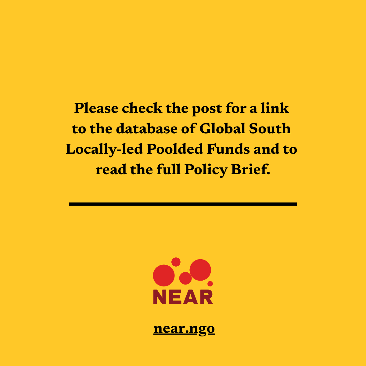 NEAR_Network's tweet photo. Today we publish:   
1. A database of 63 locally-led pooled funds – searchable, filterable, and free to use. LINK: https://t.co/zay2Ll08Pf
2.  A policy brief that draws on the mapping . LINK: https://t.co/Q6DiY1nNGC https://t.co/QJN8aYJ46i