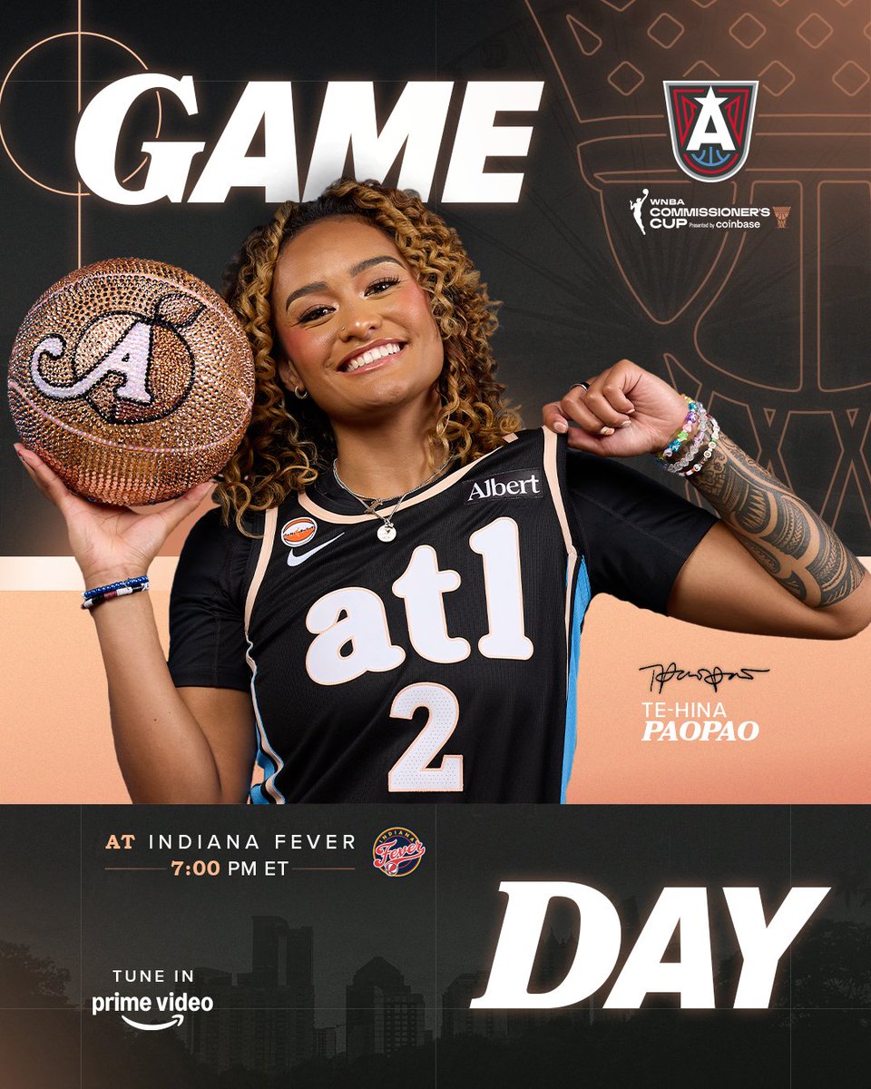 AtlantaDream's tweet photo. What day is it, ATL? GAME DAY 🗣️

Catch us on Prime Video tonight! https://t.co/74dJ1I8mg5