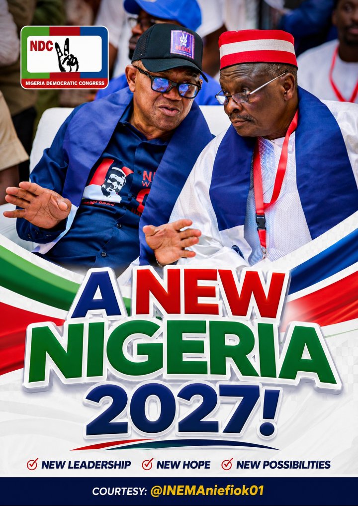 yeripros's tweet photo. In 2023, Tinubu defeated Atiku in the North while Obi defeated Tinubu in the South.

Without Peter Obi on the ballot, Tinubu will beat Atiku in the South and North with a wide margin!

With Kwankwaso, Peter Obi will defeat Tinubu in the South and North. 

Facts are stubborn ✌ https://t.co/N9B8DWeMyT