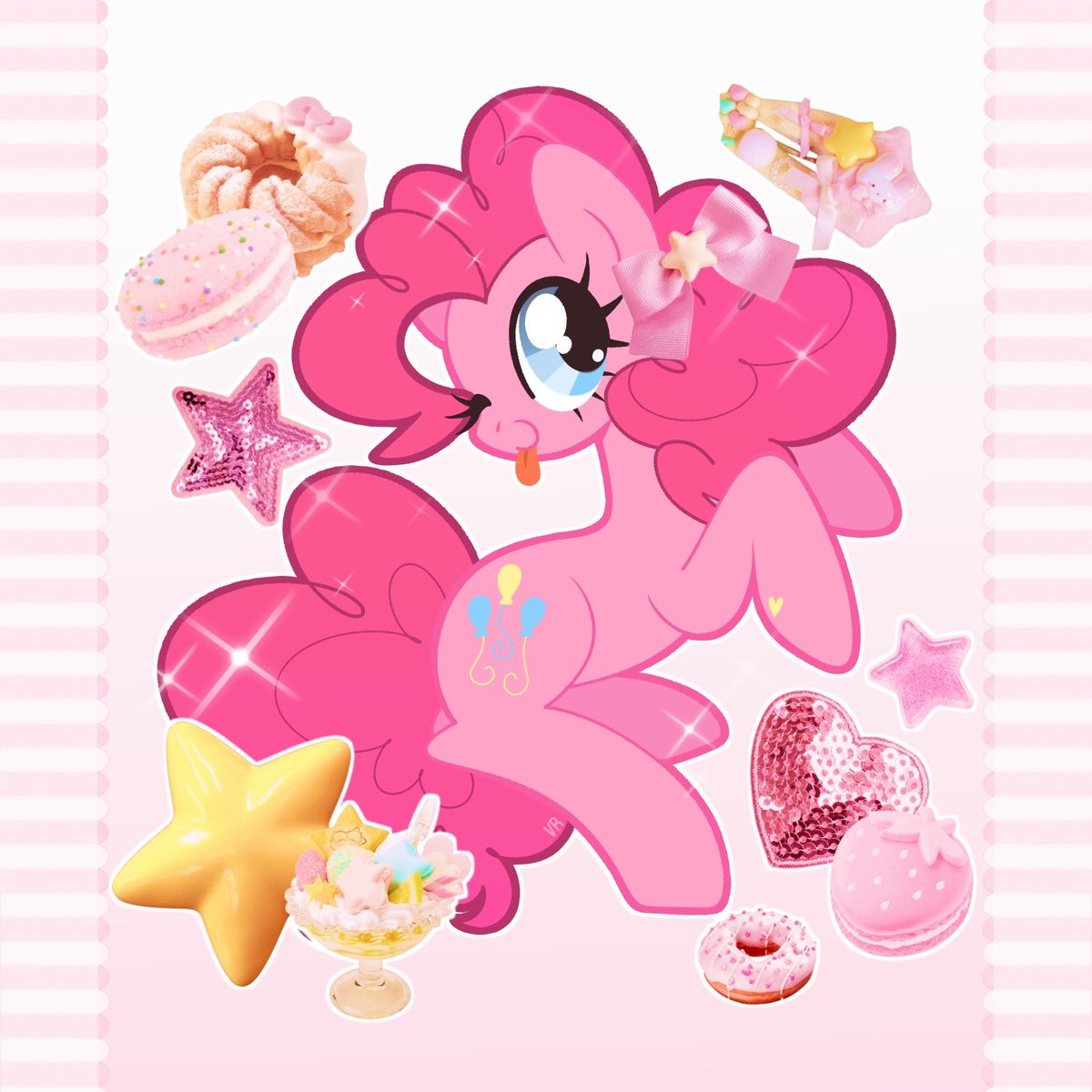 aferalsunflower's tweet photo. for pinkie pie, something pink! #mlp https://t.co/6GESWpazfI