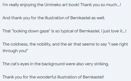 Asaru_sama's tweet photo. Ryukishi07 has answered individually to each of the participants of the zine we did for him here in Spain 😭

Mi participation drawing and his answer, he's so sweet 😭❤️

Thank you so much @07th_official I am so happy you liked it! https://t.co/ErQaitDScD