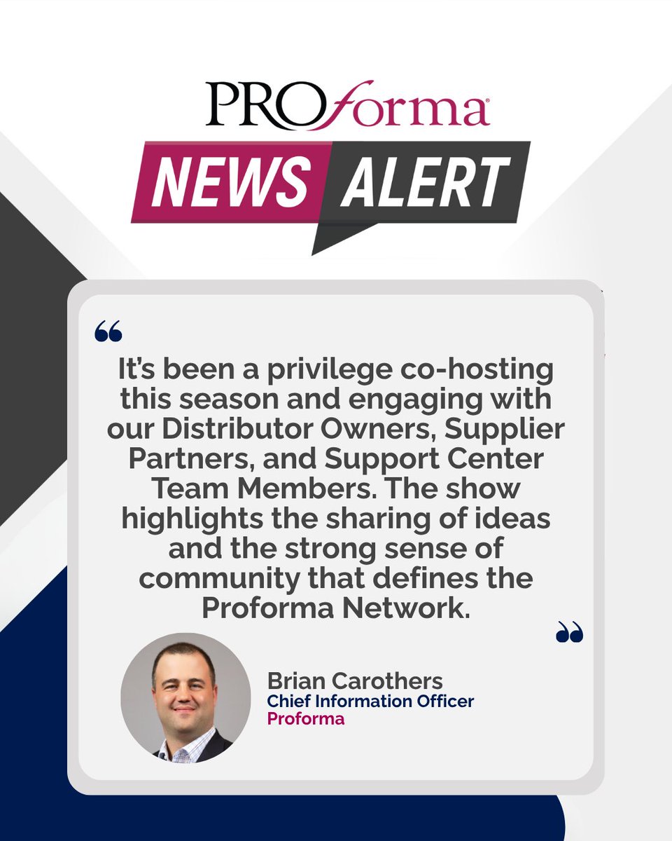 Proforma's tweet photo. The Proforma Family is back in the kitchen! Season 4 of the Proforma Family Cooking Show features 22 recipes submitted by Distributor Owners, Support Center Team Members &amp; Supplier Partners from across the Proforma Network. See what’s cooking this season https://t.co/wpy9Wqfvgw https://t.co/53dlmZm1lm