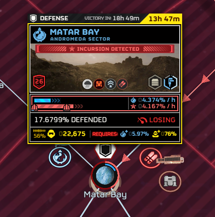 DemocraticStats's tweet photo. ⚠️⬅️CHOOHE FALLS - JET BRIGADE ON MATAR BAY - CHARBAL-VII DEFENDED⬅️⚠️

The Choohe system has fallen to the barbaric assault that the Jet Brigade led yesterday.

Today, Matar Bay has come under attack by the Jet Brigade, together with a 900% increased Hulk deployments.

Meanwhile, the Helldivers have successfully repelled the attack on Charbal-VII, securing the Megafactory from falling to the hands to the robot threat.

After this victory, Super Destroyers started flooding Matar Bay's orbit, with main Helldiver efforts focuses on the Town known as Isegoria.

Although current predictions expect a Helldiver failure, the town liberation are expected to be just enough to win, but this rises the question: Will the Helldivers have enough time to make this work?

Our greatest heroes are currently in race against time to liberate Isegoria and advance on the countryside before time runs out and Matar Bay is lost.