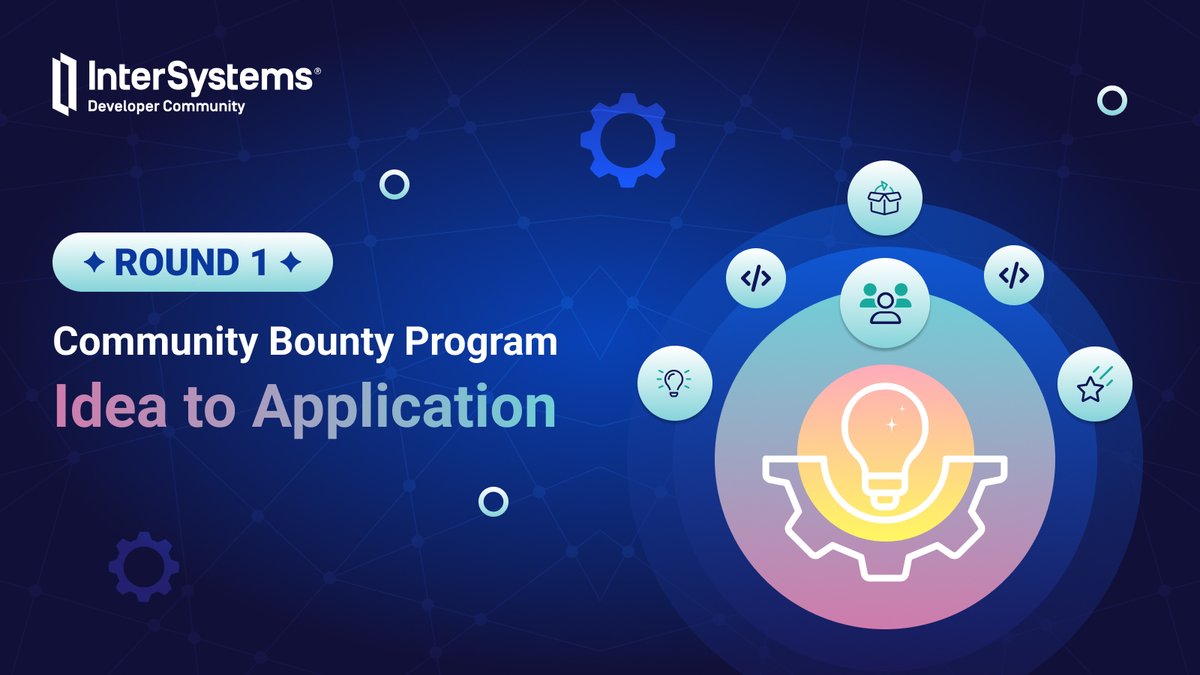InterSystemsDev's tweet photo. Turn ideas into code! Join Round 1 of the Community Bounty Program "Idea to Application"

🏅10K+ Global Masters points, badges &amp; recognition
⏰June 30, 2026

📋 https://t.co/W9a8bfR6zv https://t.co/IKl5gpES83