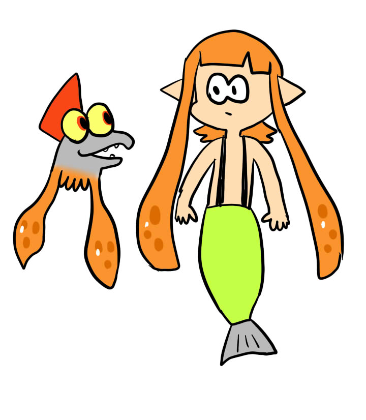 baneyamountain's tweet photo. 人魚ならぬ烏賊鮭とその余りもの https://t.co/P7aMwLLdgj
