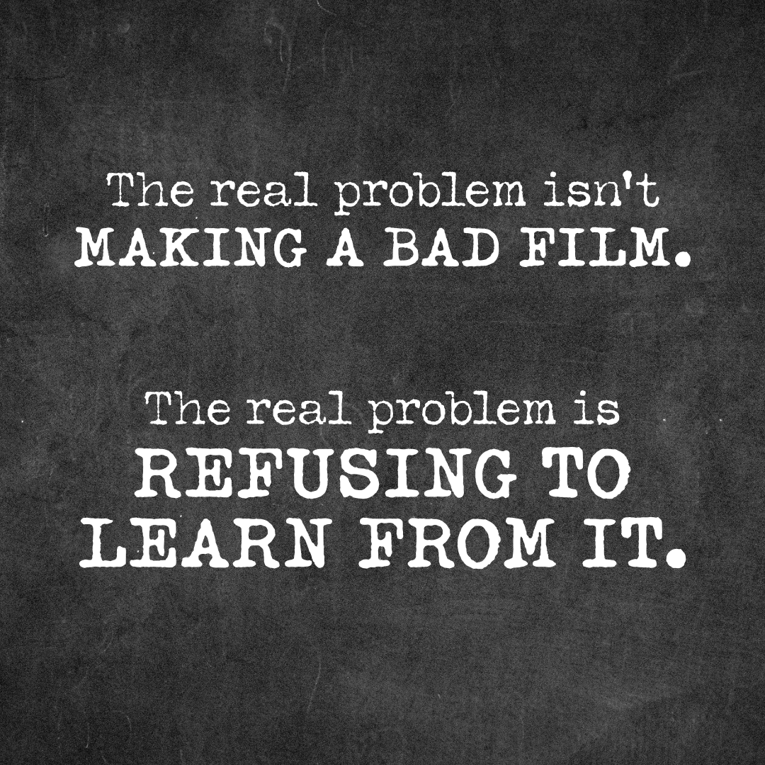IndieF1lmPod's tweet photo. Your old film makes you cringe? Good. That probably means you’re getting better.

New episode is live now: https://t.co/UThgZTtqVY

#indiefilmmakers #filmmakingmistakes #indiefilmpodcast https://t.co/AXxj56v14s